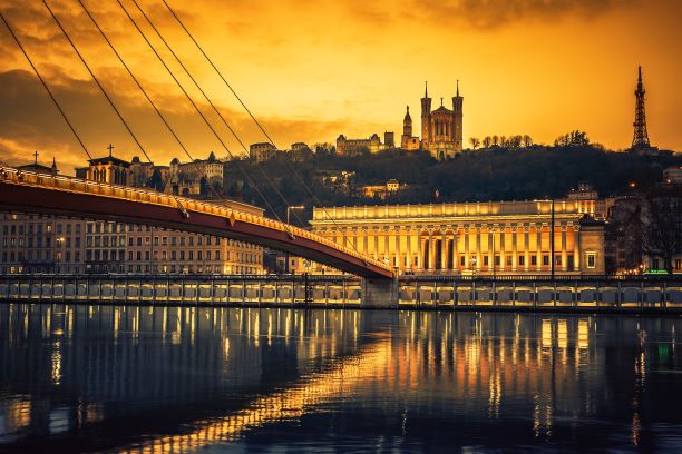 Saone river cruise - Rhone river cruise - France -Saone at night.jpg